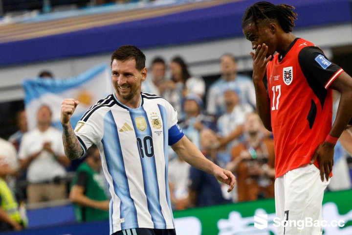 Messi lập cú đúp trong trận thắng Áo, trở thành cầu thủ ghi nhiều bàn thắng nhất tại World Cup. (Ảnh: AP) Messi lập cú đúp trong trận thắng Áo, trở thành cầu thủ ghi nhiều bàn thắng nhất tại World Cup. (Ảnh: AP)