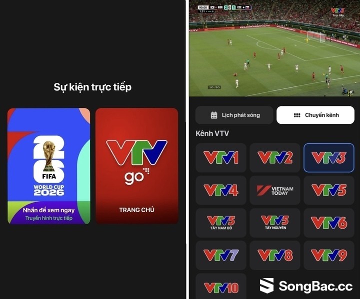 Khán giả có thể theo dõi giải đấu thông qua ứng dụng VTVgo trên ứng dụng smartphone.