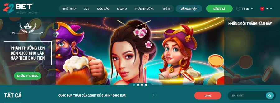 Nhà cái trực tuyến 22BET