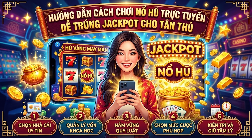 Hướng dẫn cách chơi Nổ Hũ trực tuyến dễ trúng jackpot cho tân thủ